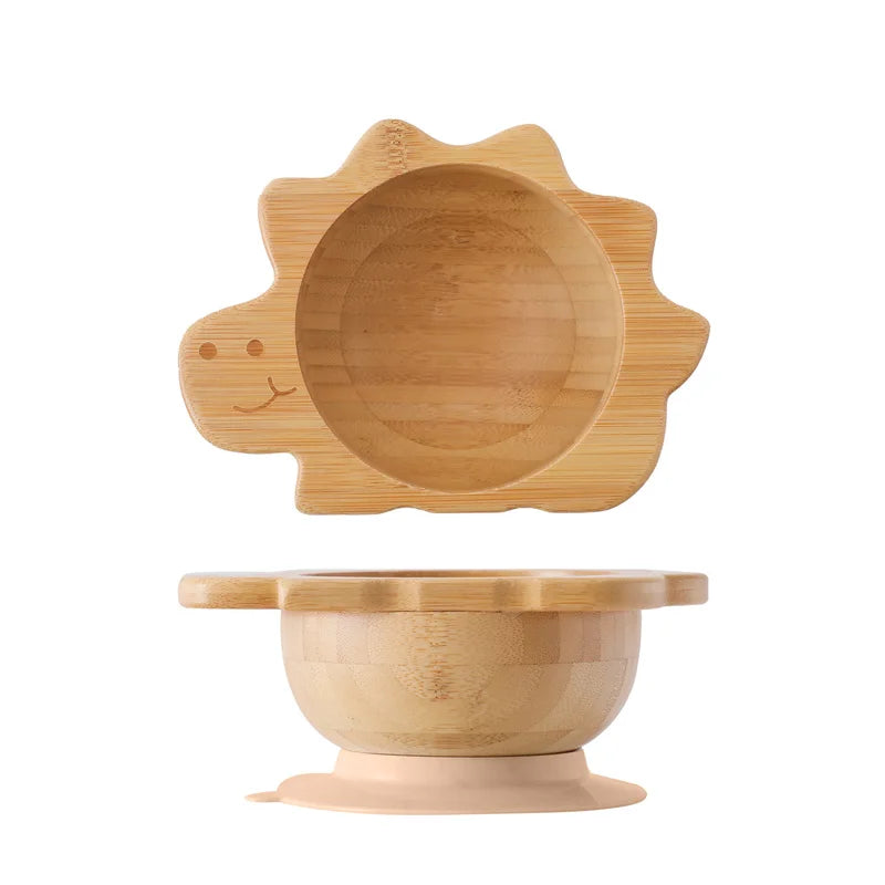 3Pcs Wooden Bamboo Tableware Set