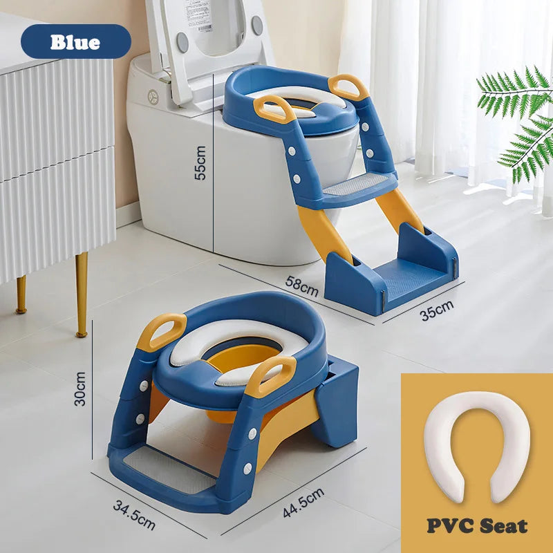 Foldable Potty Training Seat With Step Stool