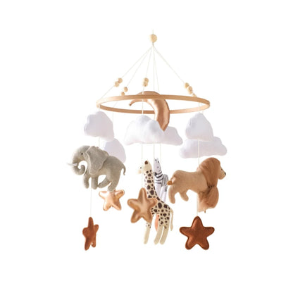 Crib Mobile Animals & Clouds Rattle Toy