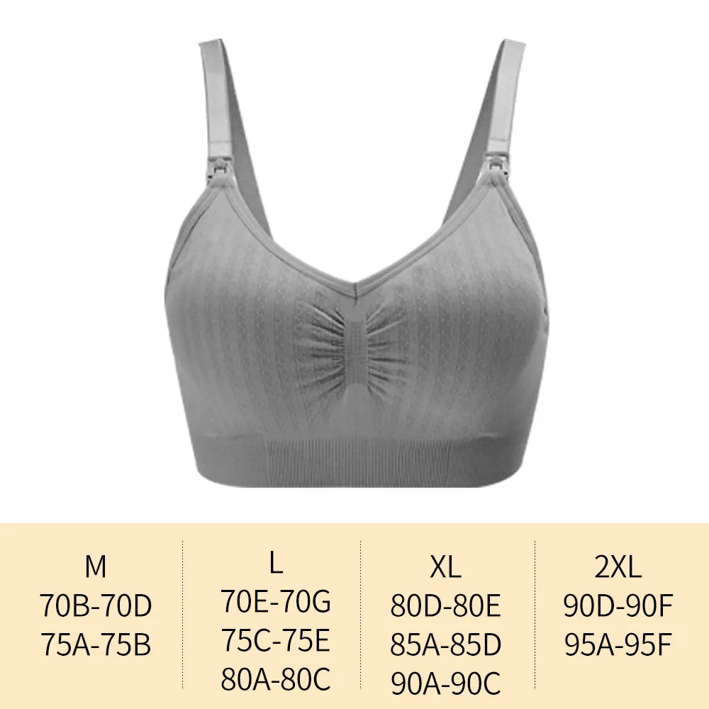 Single Handed Front Buckle Nursing Bra