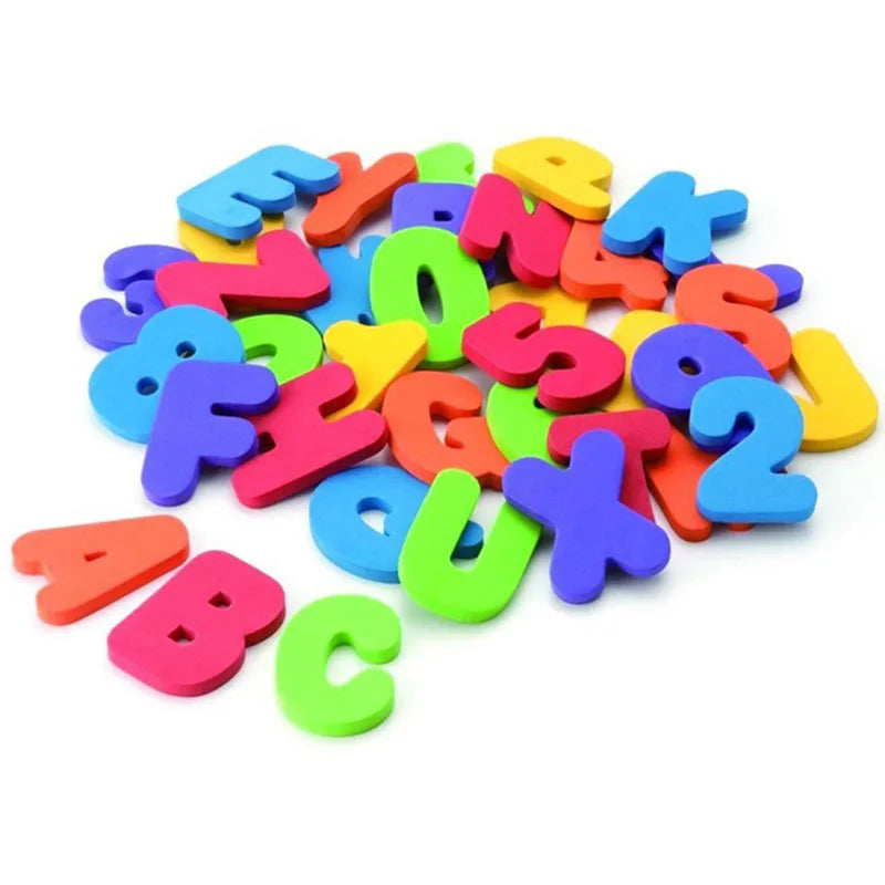 36Pcs Alphanumeric Letter Bath Puzzle