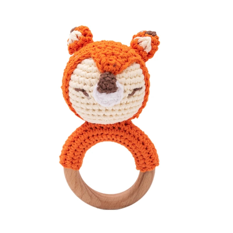 Crochet Animal Rattle Toy