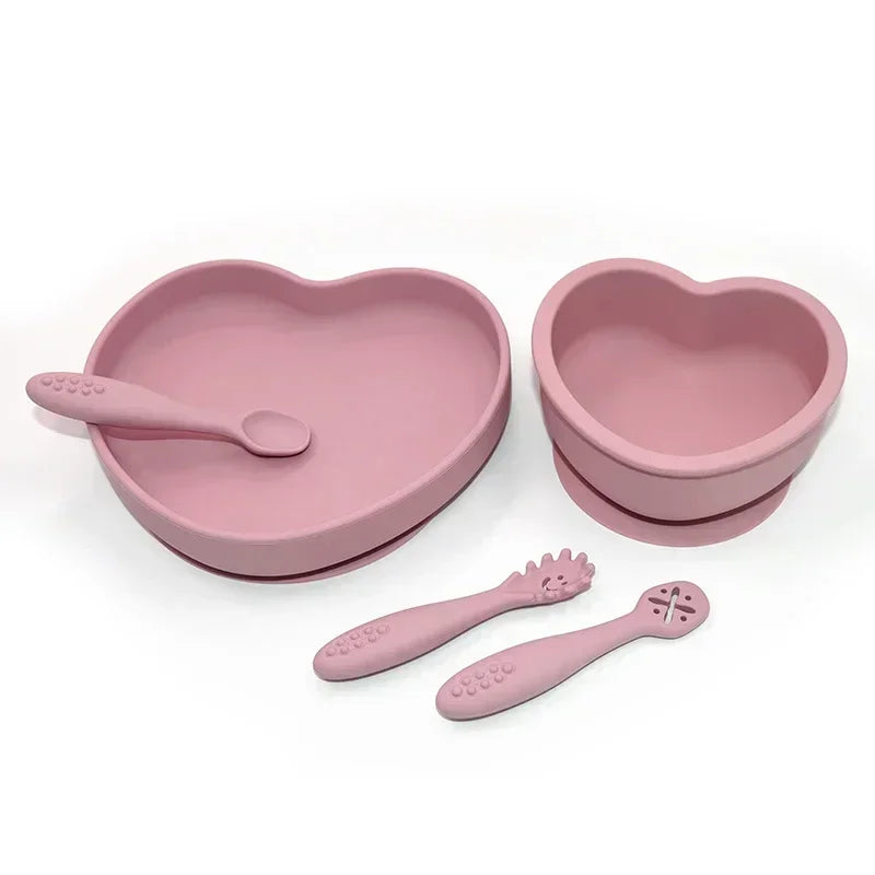 5Pc/Set Silicone Tableware