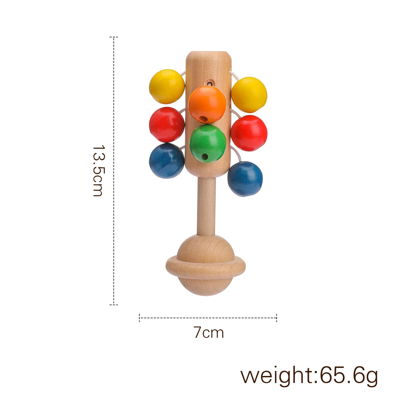 Wooden Baby Rattle Toy