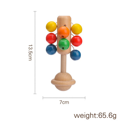 Wooden Baby Rattle Toy