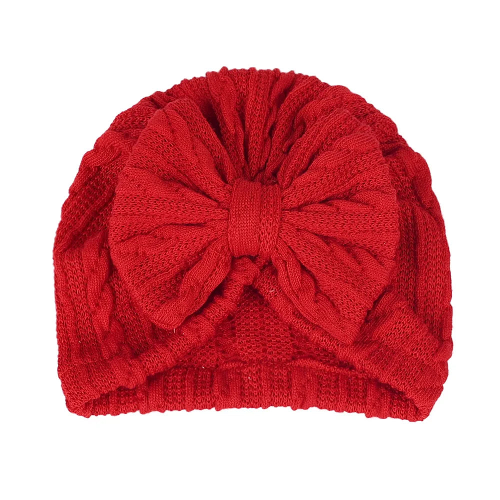 Bowknot Knitted Baby Hat