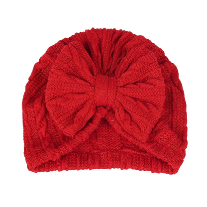 Bowknot Knitted Baby Hat