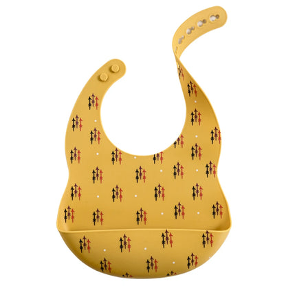 Cartoon Printed Waterproof Soft Baby Silicone Bib