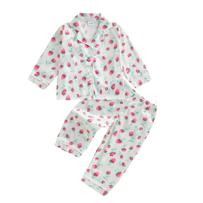 Baby & Toddler Girl Heart Pajamas Set