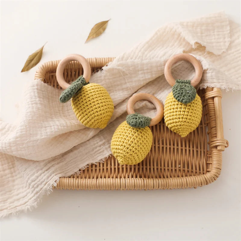 Teething Fruit Shape Rattle Toy