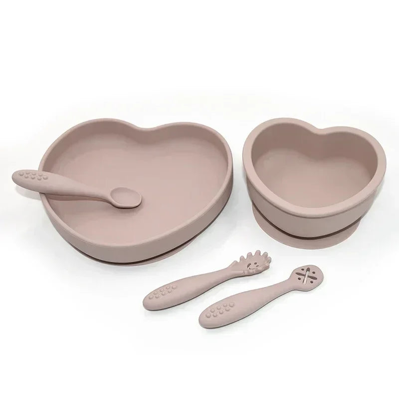 5Pc/Set Silicone Tableware