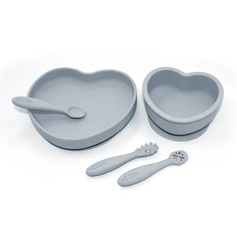 5Pc/Set Silicone Tableware