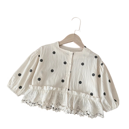 Baby & Toddler Girl Dot Print Coat