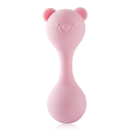 BPA Free Silicone Bear Rattle Toy