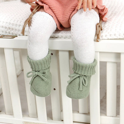 Anti-slip Knitted Baby First Walkers