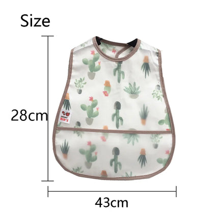 Cartoon Pattern Waterproof Bib