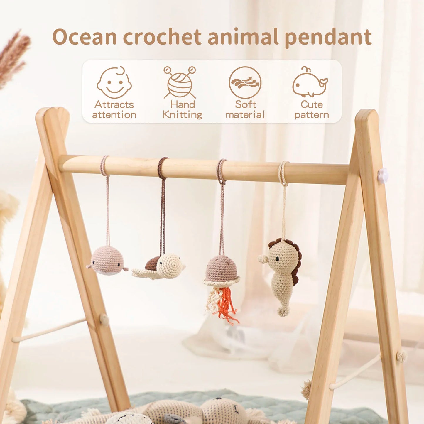 Crochet Play Mat Rattle Toys