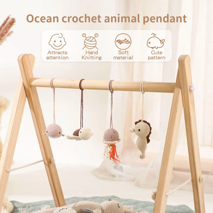 Crochet Play Mat Rattle Toys