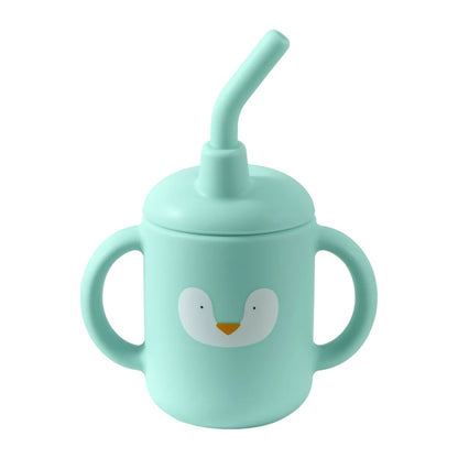 Portable Cartoon Multipurpose Training Cup With a Straw