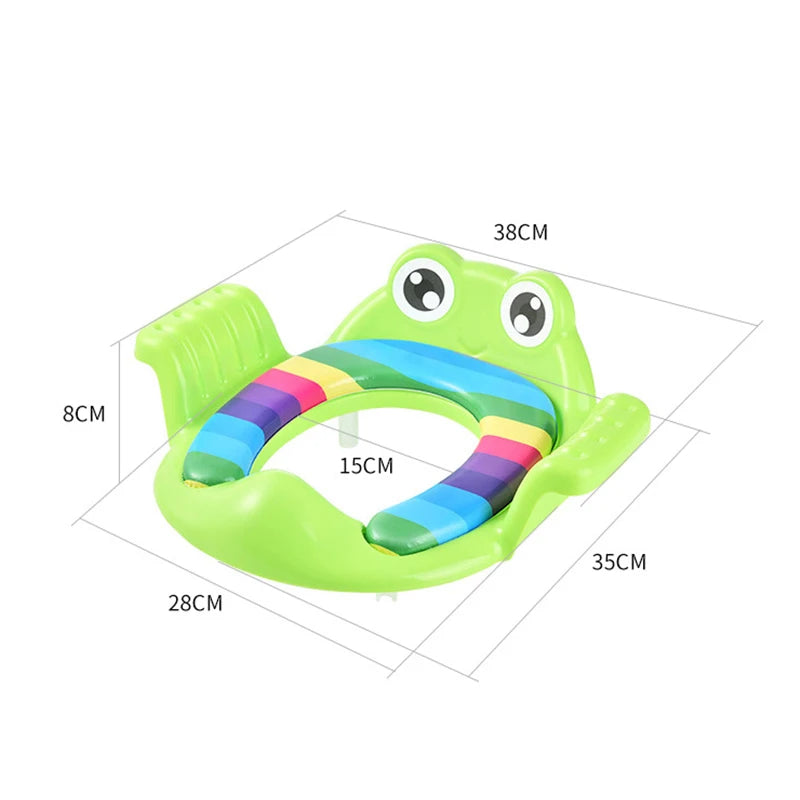 Children's Toilet Seat With Frog Animation