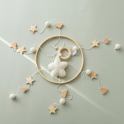 Baby Crib Mobile Clouds & Stars Rattle Toy