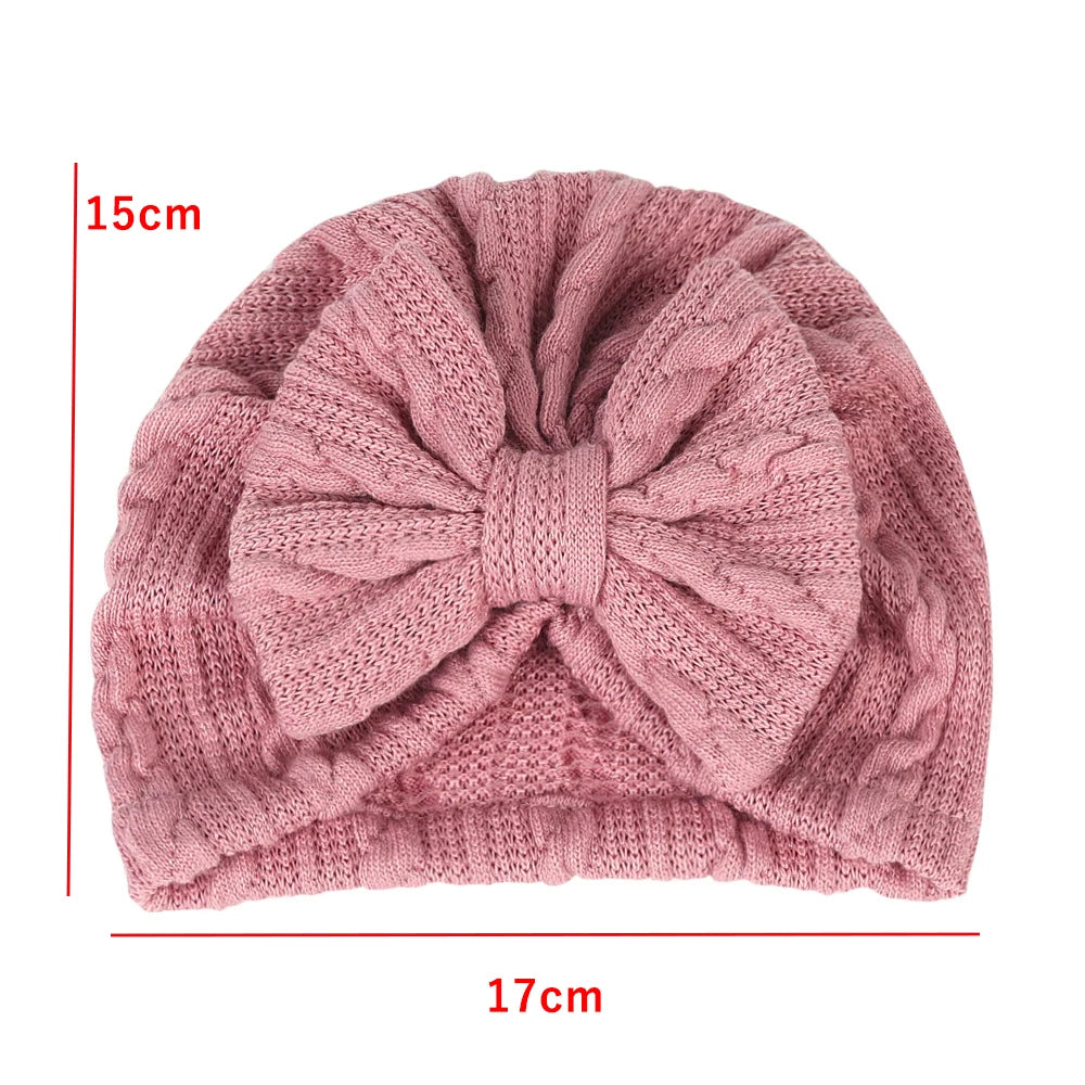 Bowknot Knitted Baby Hat