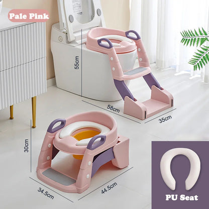 Foldable Potty Training Seat With Step Stool