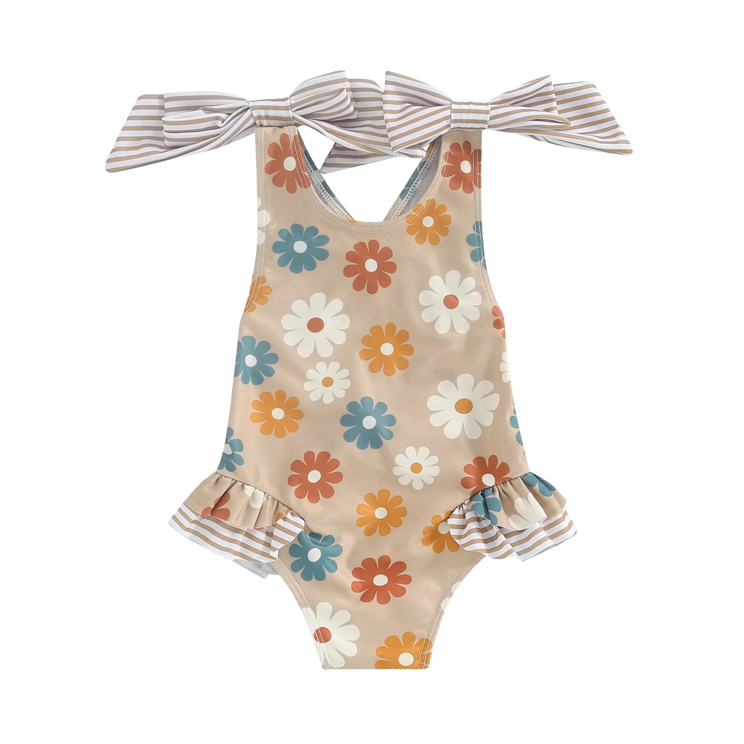 Baby & Toddler Girl Flower Swimsuit