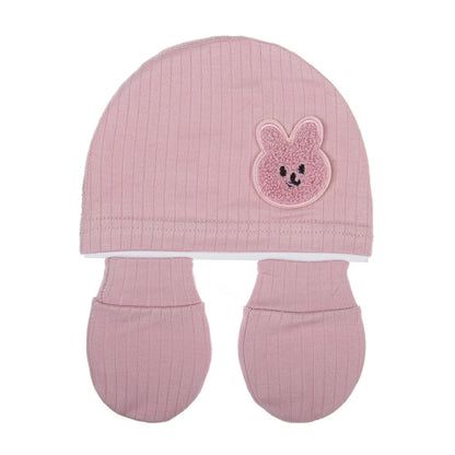 Two Piece Set Of Newborn Hat & Mittens