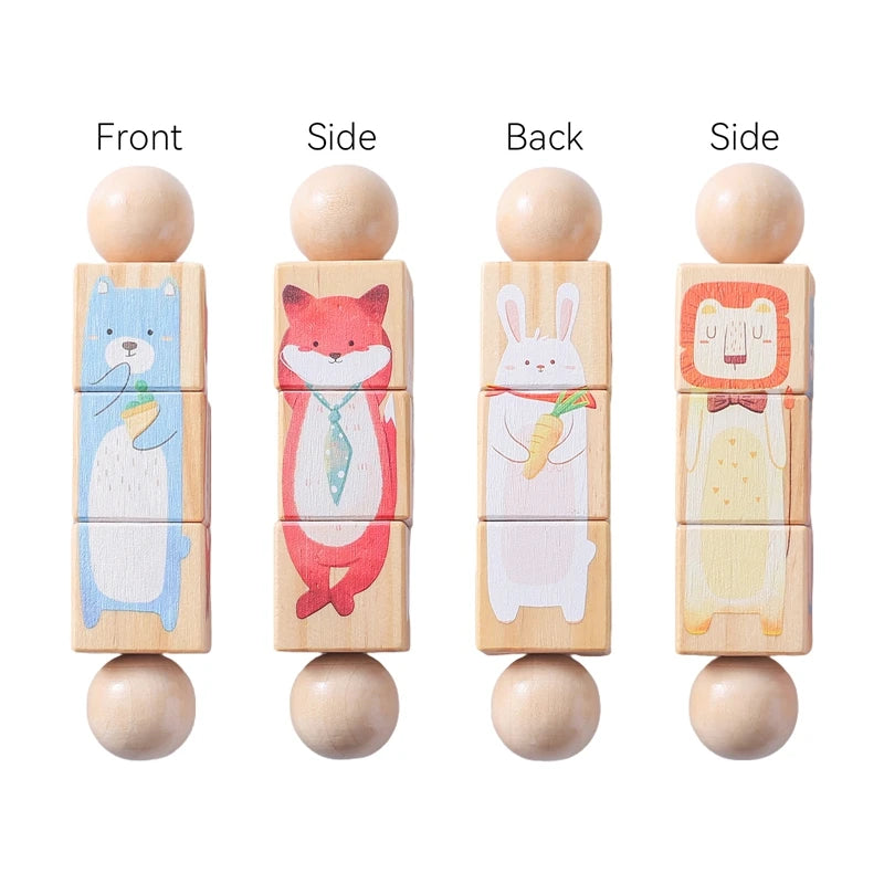 Wooden Montessori Toy Hand bell