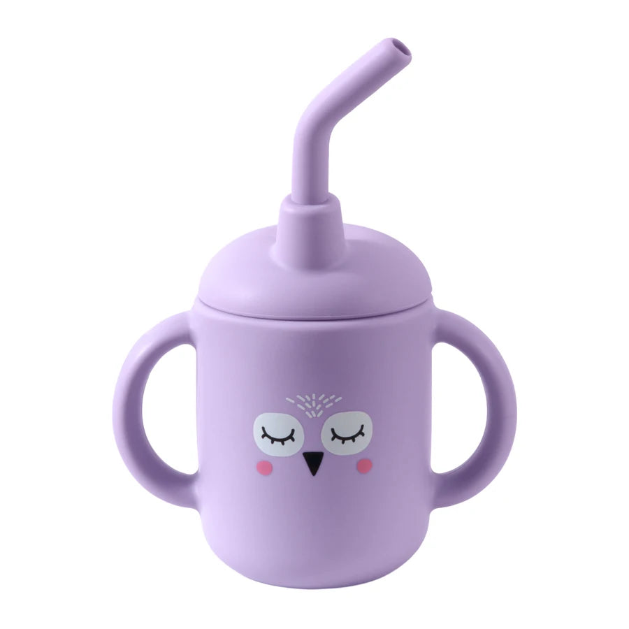 Portable Cartoon Multipurpose Training Cup With a Straw