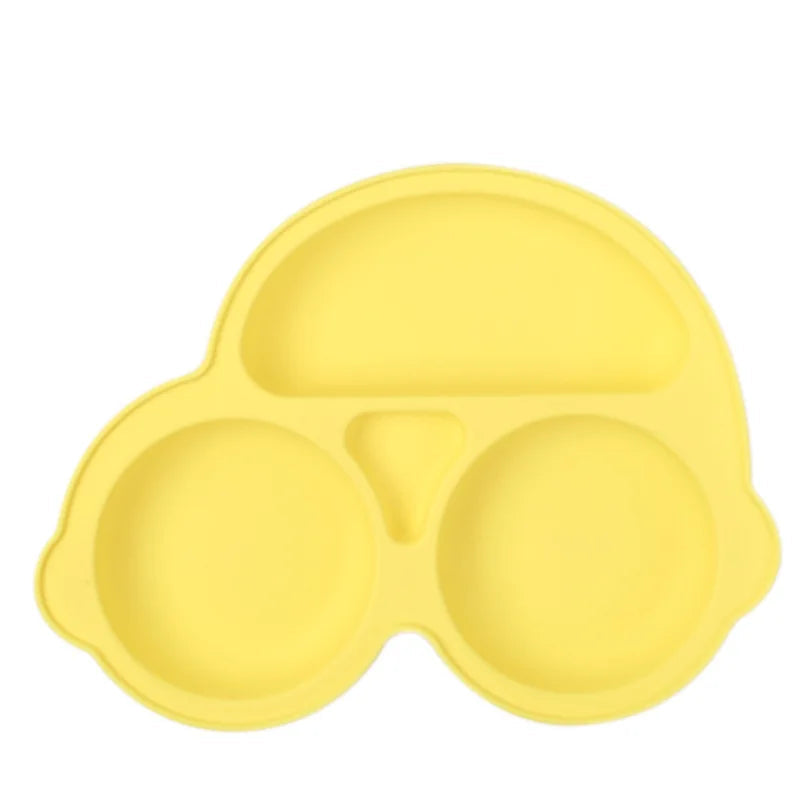 Safe Sucker silicone Bear/Car Dining Plate