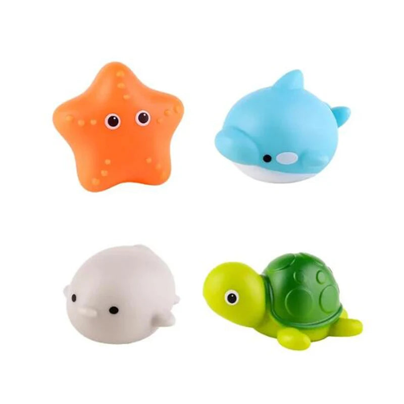 Glowing Animal Bath Toy Set