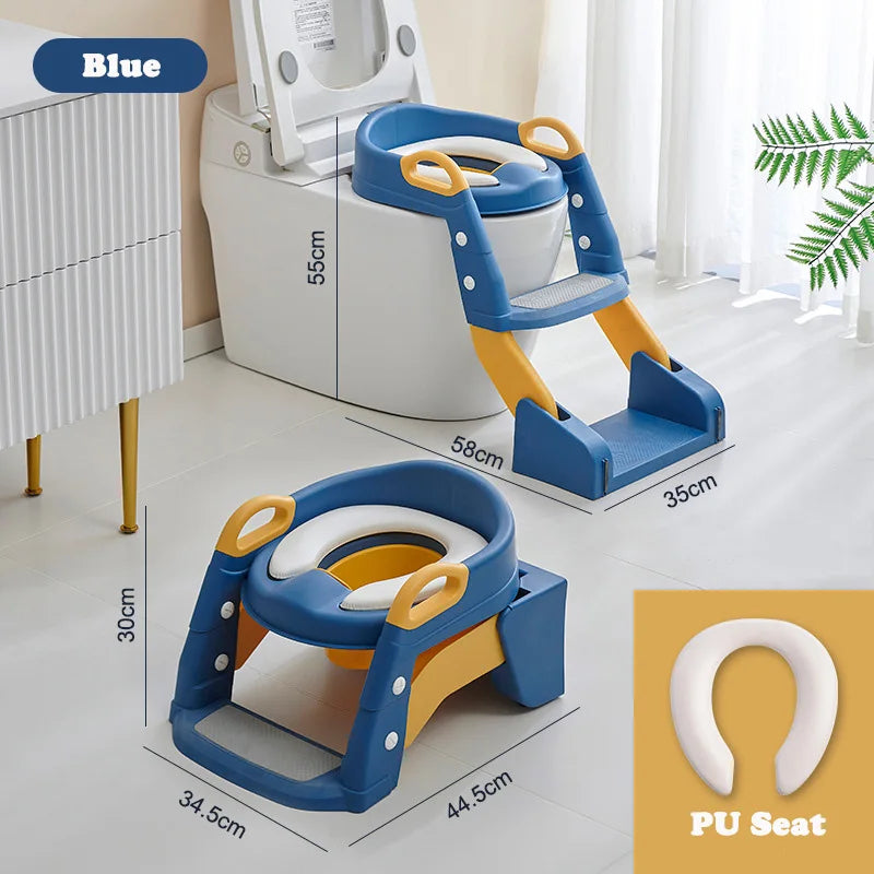 Foldable Potty Training Seat With Step Stool