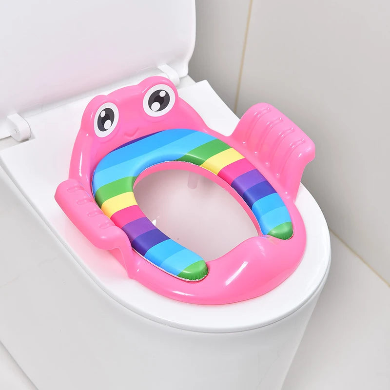 Children's Toilet Seat With Frog Animation