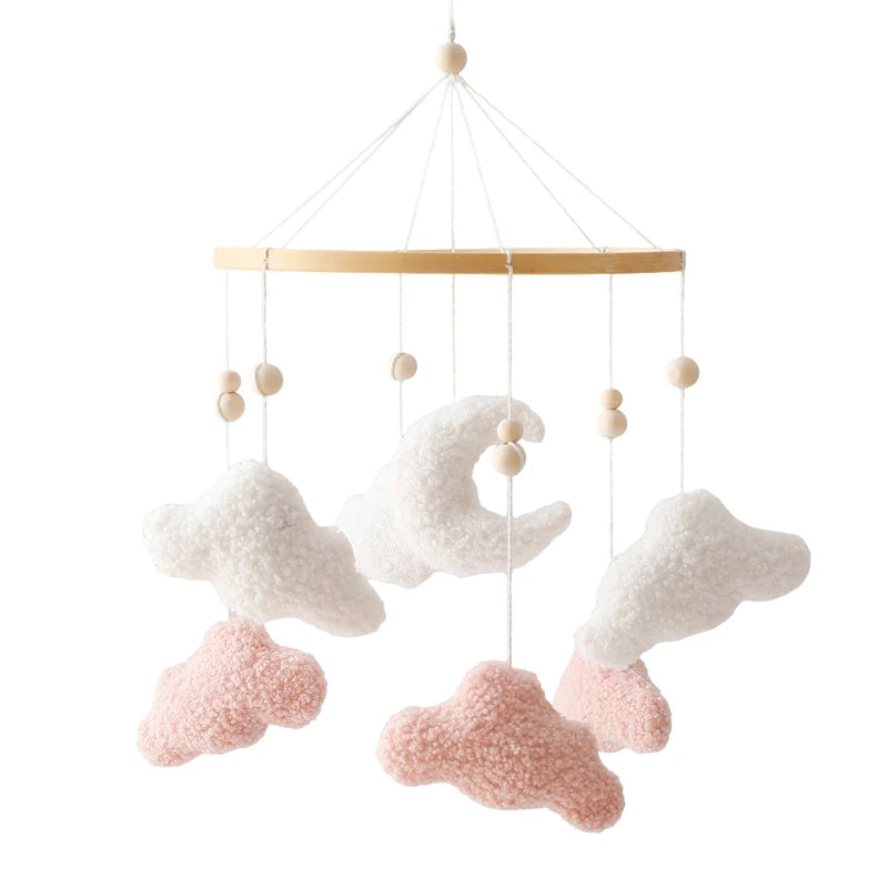 Baby Crib Mobile Rattle Clouds & Moon Toy