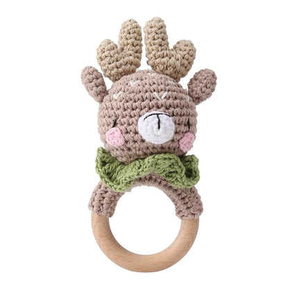 Crochet Animal Rattle Toy