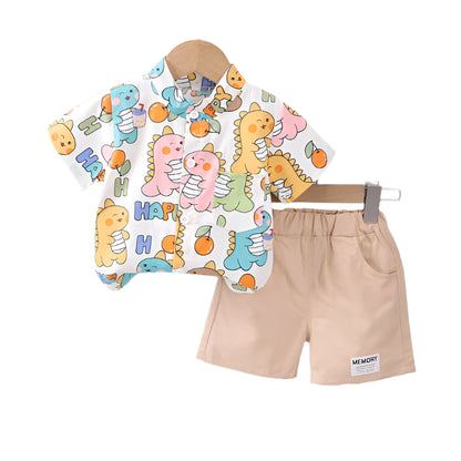 2Pcs Children Summer Outfit Set