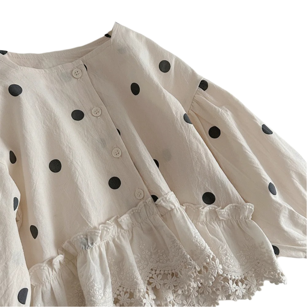 Baby & Toddler Girl Dot Print Coat