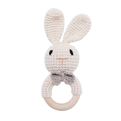 Baby Teething Bunny Crochet Ratter Toy