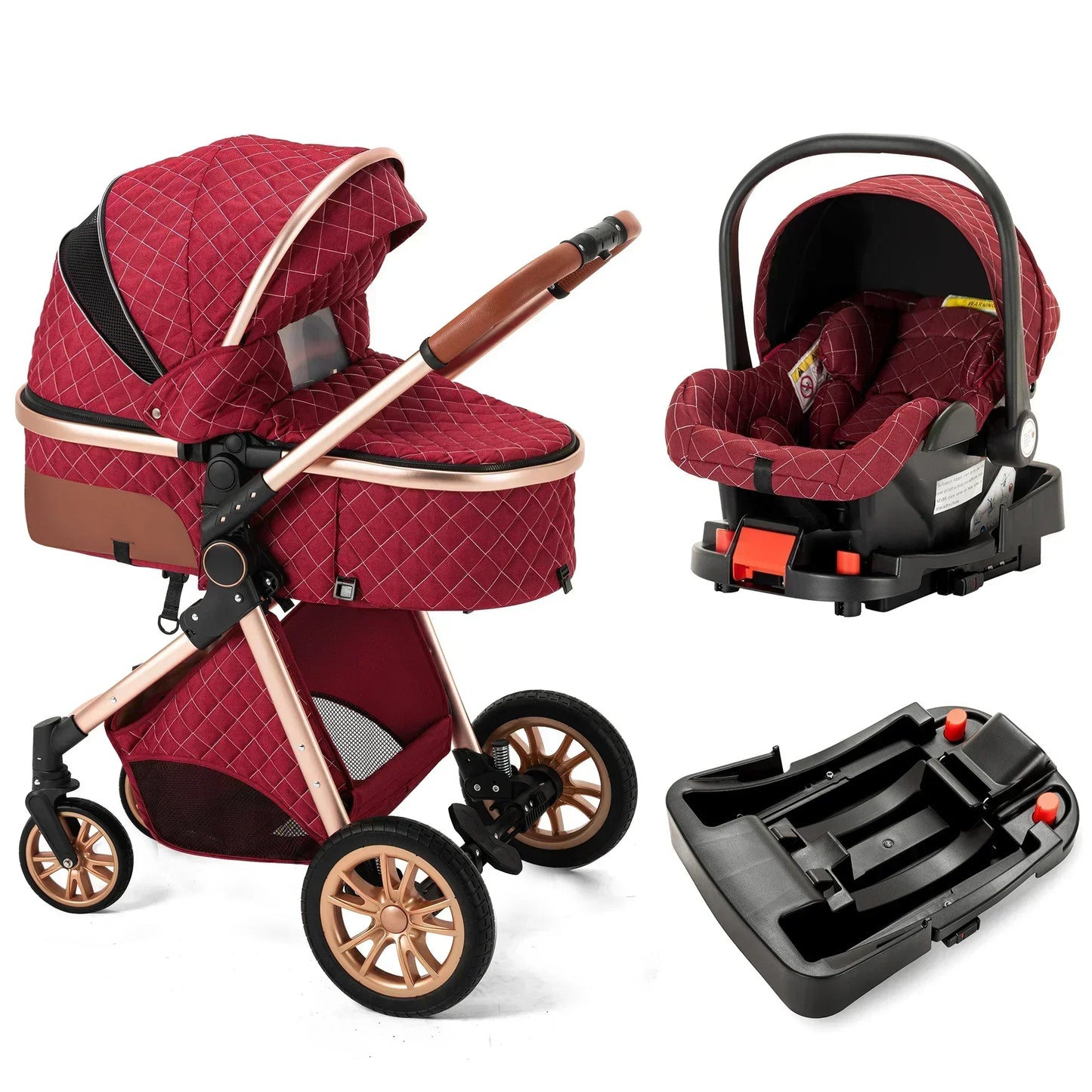 3In1 Baby Stroller With Car Seat