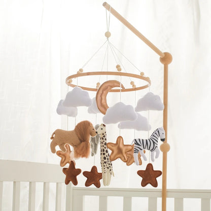 Crib Mobile Animals & Clouds Rattle Toy