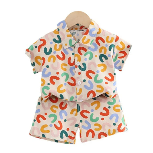 2Pcs Children Summer Outfit Set