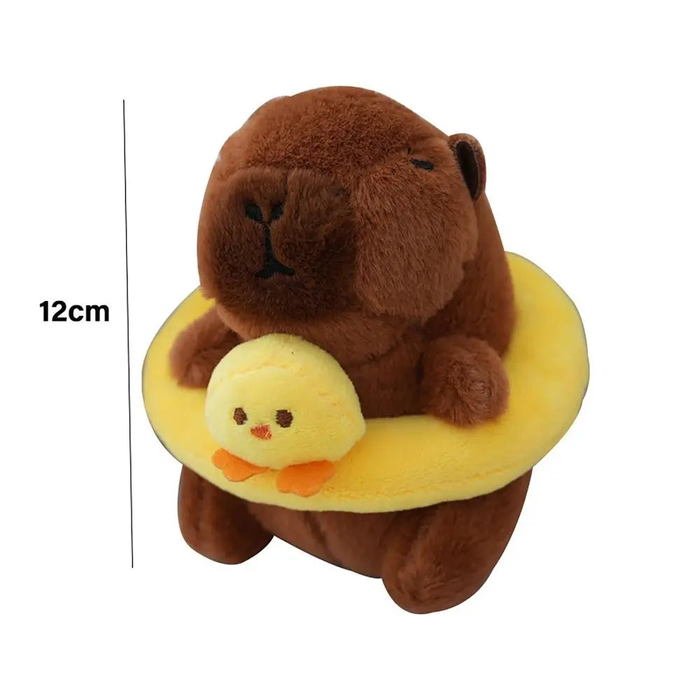 Swimming Ring Capybara Plush Toy Key Chain