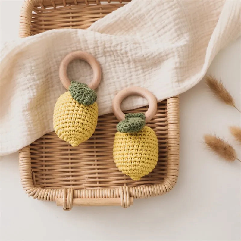 Teething Fruit Shape Rattle Toy