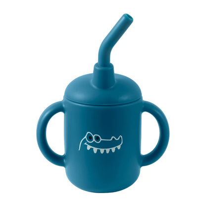 Portable Cartoon Multipurpose Training Cup With a Straw