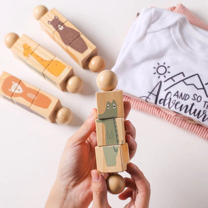 Wooden Montessori Toy Hand bell